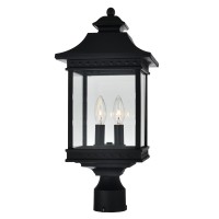 Cleveland 2 Light Black Outdoor Lantern Head