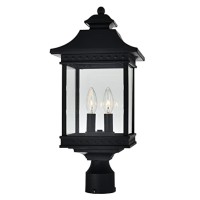 Cleveland 2 Light Black Outdoor Lantern Head