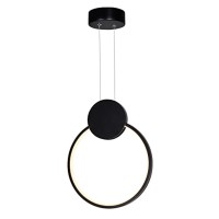 Pulley 12 In Led Black Mini Pendant