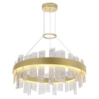 Guadiana 32 In Led Satin Gold Chandelier