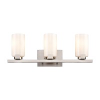 Dressler 22'' Wide 3-Light Vanity Light - Brushed Nickel