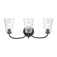 Emily 23'' Wide 3-Light Vanity Light - Matte Black