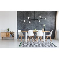 Zayne 6 Light Pendant In Black