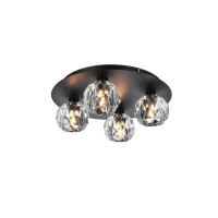 Graham 4 Light Ceiling Lamp In Black