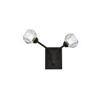 Zayne 2 Light Wall Sconce In Black