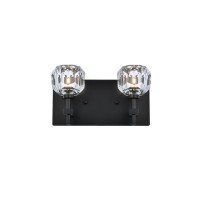 Graham 2 Light Wall Sconce In Black