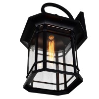 Cwi Lighting Blackburn 1 Light Black Metal Outdoor Wall Light