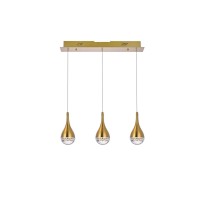 Amherst 24 Inch Led Pendant In Satin Gold