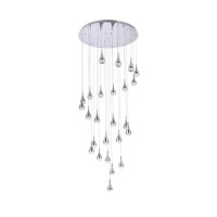 Amherst 42 Inch Led Chandelier In Chrome