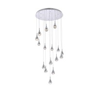 Amherst 36 Inch Led Chandelier In Chrome