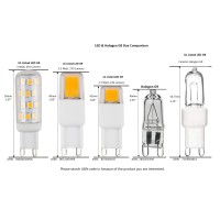 Cbconcept 10 Bulbs 110V 120V Ac 50 Watts Frosted Jcd G9 Ceramic Base Looped Pin 50W Halogen Light Bulb For Accent Ligh