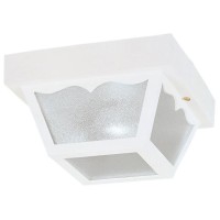 Westinghouse Lighting 6697500 825 In White Square Exterior Porch Light