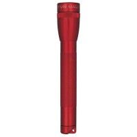 Maglite Mini Incandescent 2-Cell Aa Flashlight With Holster, Red