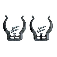 Maglite Black Universal Mounting Brackets For D-Cell Flashlight, 2 Pk