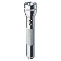 Maglite Heavy-Duty Incandescent 2-Cell D Flashlight, Silver