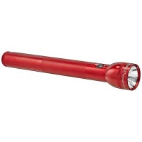 Maglite Heavy-Duty Incandescent 4-Cell D Flashlight, Red