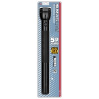 Maglite Heavy-Duty Incandescent 5-Cell D Flashlight, Black