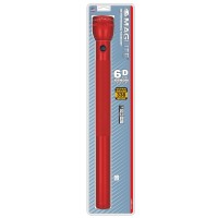 Maglite Heavy-Duty Incandescent 6-Cell D Flashlight, Red