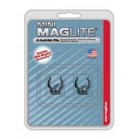 Maglite Black Mounting Brackets For Aa Mini, 2 Pk