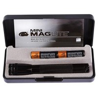 Maglite Mini Incandescent 2-Cell Aa Flashlight In Presentation Box, Black