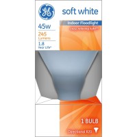 Ge Incandescent Flood Light Bulbs, R20 Flood Lights, 45-Watt, 245 Lumen, Medium Base, Soft White, 6-Pack, Indoor Flood Light Bulbs, Recessed Light Bulbs For Indoors