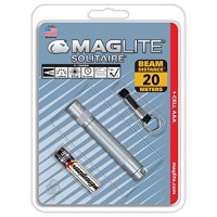 Maglite Solitaire Incandescent 1-Cell Aaa Flashlight Gray