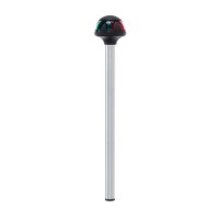 Bicolor stowaway bow navigation light 5092107 features both red and green lenses that illuminate in a 225 degree arc The aluminum pole has the universal locking collar for secure mounting to cam lock or threaded bases at the bow of your boat The 9watt wed