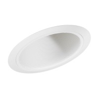 Juno 614W-Wh 6-Inch Led Standard Slope Downlight Baffle, 90 Watts, White