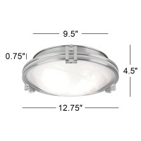 Possini Euro Design Deco Modern Close To Ceiling Light Flush Mount Fixture 12 3/4