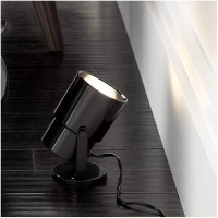 Pro Track Small Uplighting Indoor Accent Spot-Light Led Plug-In Directional Adjustable Floor Plant Home Decorative Art Desk Picture Table Living Room Interior Corner Photo Bar Black Finish 8