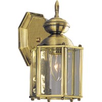 Progress Lighting P5756-10 Brassguard Lantern Outdoor, 5-1/2-Inch Width X 10-1/4-Inch Height, Brass