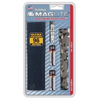 Maglite - M2A02H Maglite Mini Incandescent 2-Cell Aa Flashlight With Holster, Camo