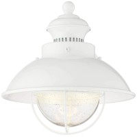 John Timberland Fordham Rustic Industrial Farmhouse Outdoor Barn Light Fixture White Led 8 1/4