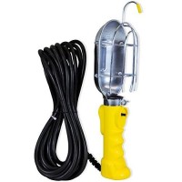 Bayco Sl-425 Incandescent Work Light W/Metal Guard, Yellow