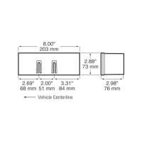 The low profile 456 Series Channel Cat Submersible Combination Tail Light is designed for vehicles and trailers 80 inches or more in width Includes the following functions stop turn tail rear clearance rear reflex side marker side reflex and license light