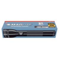 Maglite Heavy-Duty Incandescent 2-Cell D Flashlight In Display Box, Black