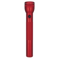 Maglite Heavy-Duty Incandescent 3-Cell D Flashlight In Display Box, Red