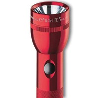 Maglite Heavy-Duty Incandescent 3-Cell D Flashlight In Display Box, Red