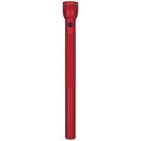 Maglite Heavy-Duty Incandescent 6-Cell D Flashlight In Display Box, Red