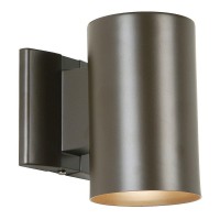 Kichler 9234Az Cylinder Wall Mount Sconce 7 Architectural Bronze