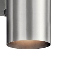 Kichler Cylinders 15 2Light Outdoor Cylinder Wall Sconce In Architectural Bronze 15 H X 575 W 9246Az