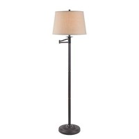 Kenroy Home 32215Cbz Riverside Swing Arm Floor Lamp With Copper Bronze Finish, Classic Style, 59 Height, 24 Width, 18625 Depth , Small