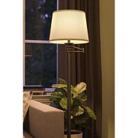 Kenroy Home 32215Cbz Riverside Swing Arm Floor Lamp With Copper Bronze Finish, Classic Style, 59 Height, 24 Width, 18625 Depth , Small