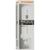 Sylvania 20886 Compact Fluorescent 4 Pin Triple Tube 4100K, 32-Watt