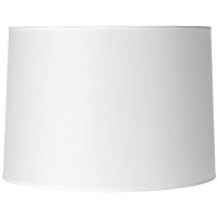 Hardback White Medium Drum Paper Lamp Shade 15