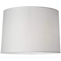 Hardback White Medium Drum Paper Lamp Shade 15