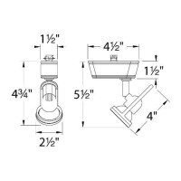 Wac Lighting, Ht-826 Low Voltage Track Head 50W In Black For H Track