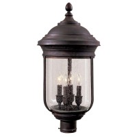 Minka Lavery Outdoor Post Lights 8816-57 Amherst Exterior Lighting Fixture, 80 Watts, Bronze