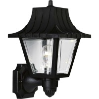 Progress Lighting P5814-31 Mansard Outdoor, 8-Inch Width X 12-3/4-Inch Height, Black