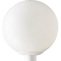 Progress Lighting P5426-60 Complete Post Lantern White Shatter-Resistant Acrylic Globe White Fitter, White